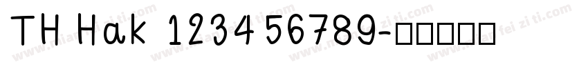 TH Hak 123456789字体转换